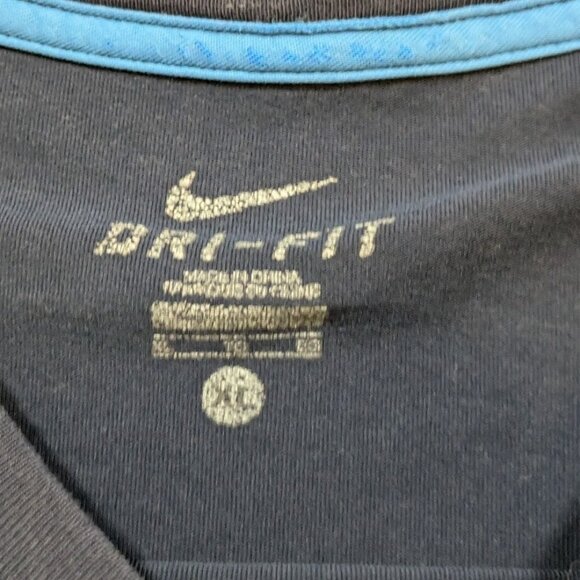 Nike Men's XL Kobe Bryant Black Mamba T Shirt Hunt or Be Hunted Blue Dri-Fit - Picture 2 of 9